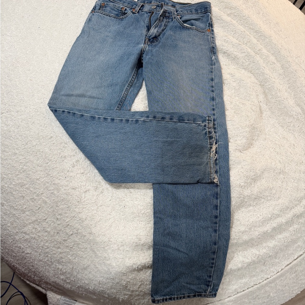 Levi's Men's Straight Blue Jeans 516 31x30 Distressed Classic